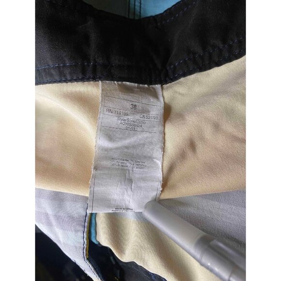 Quiksilver Colorblock Stripes Board Shorts Mens 38 Beach Swim Trunks AQYBS00024 - Picture 5 of 8